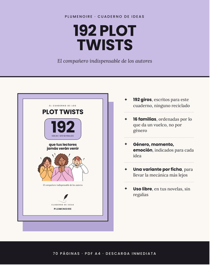 El Cuaderno de los Plot Twists — 192 giros originales
