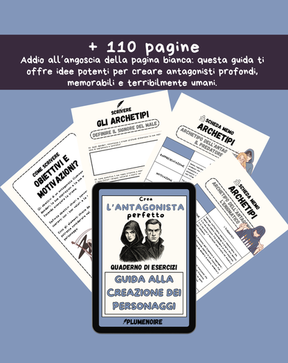 Character Creation WORKBOOK - Antagonist Version (DIGITAL VERSION)