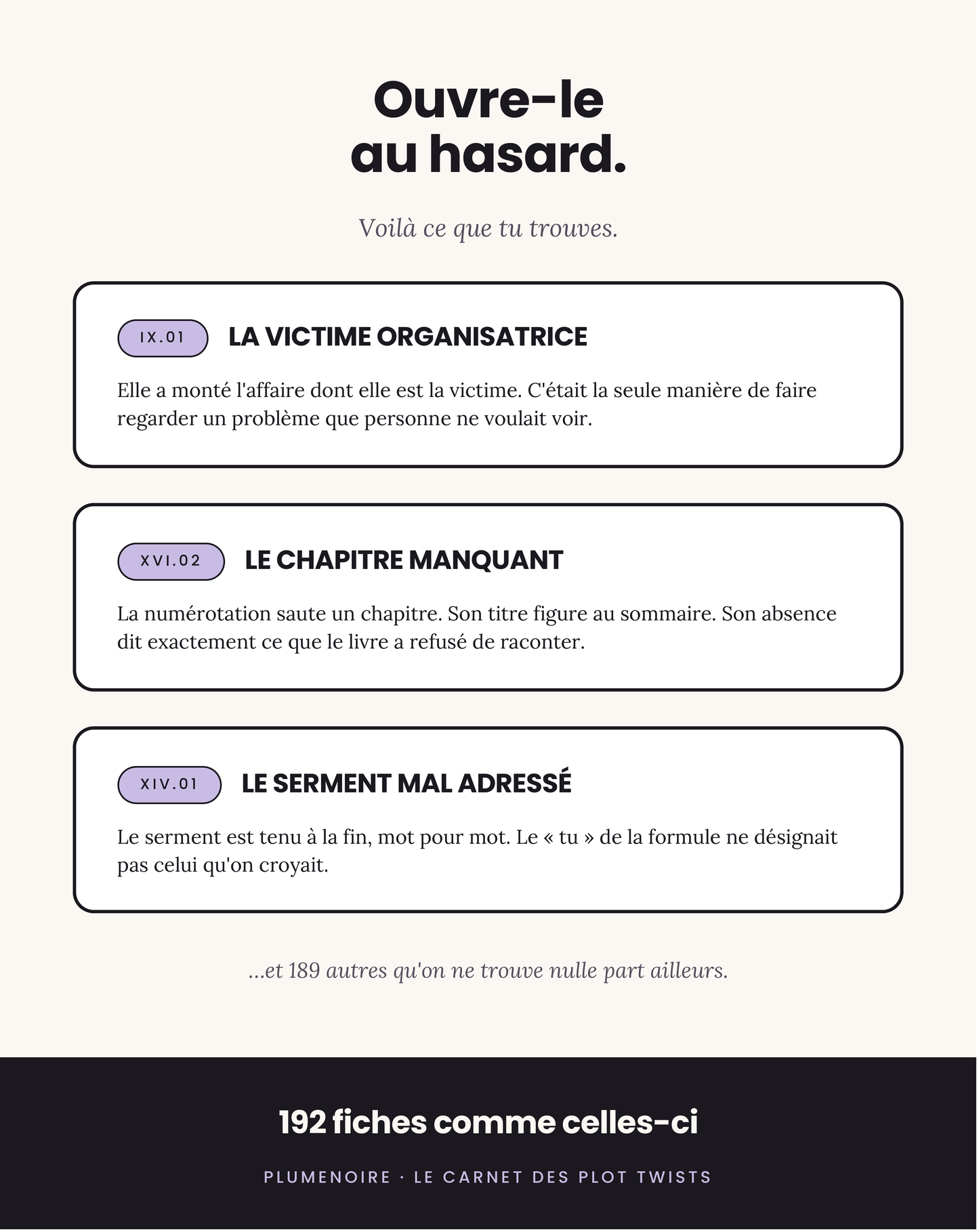 El Cuaderno de los Plot Twists — 192 giros originales