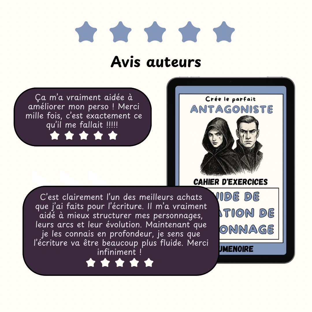 Guide de création de personnage - version Antagoniste ( DIGITAL VERSION )