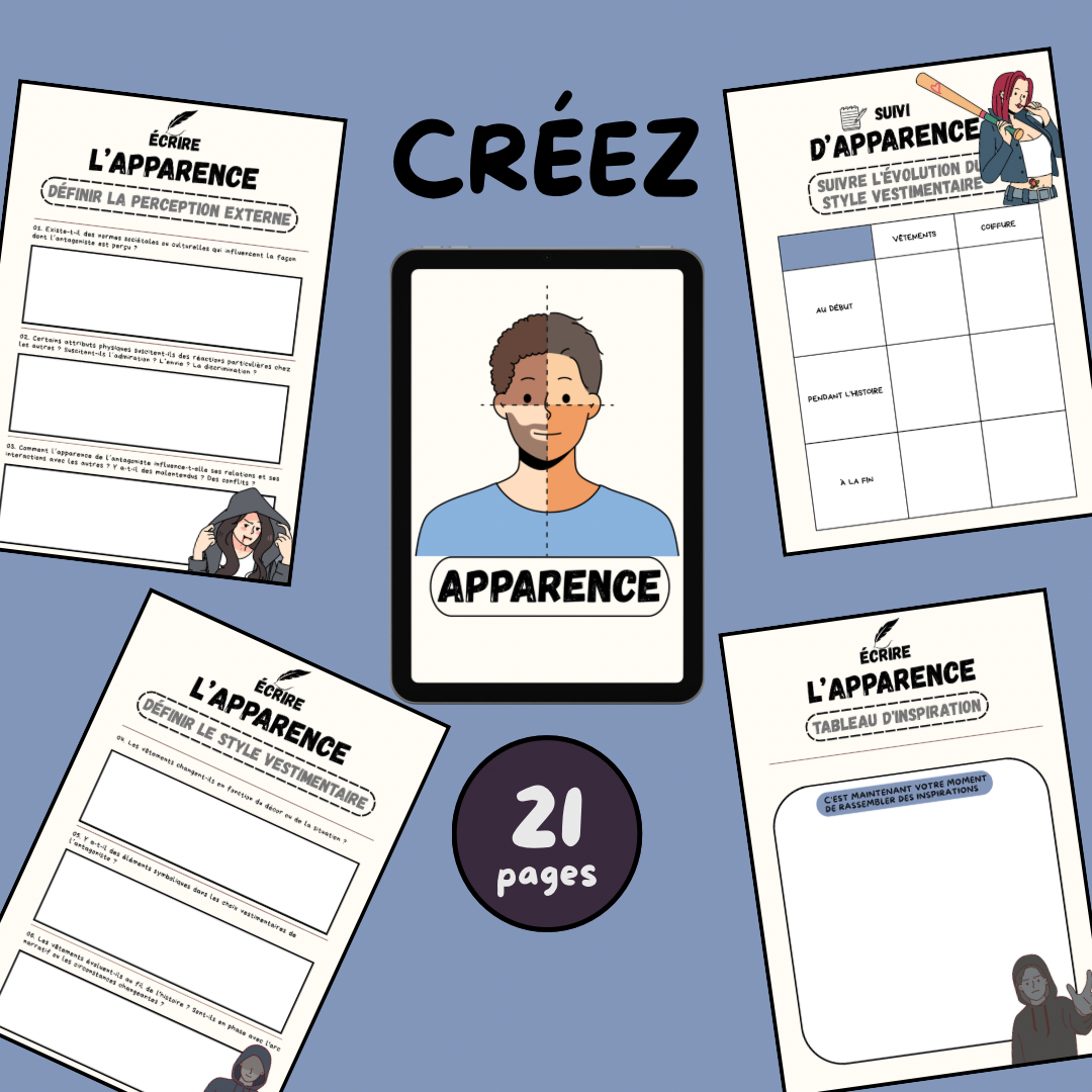 Character Creation WORKBOOK - Antagonist Version (DIGITAL VERSION)