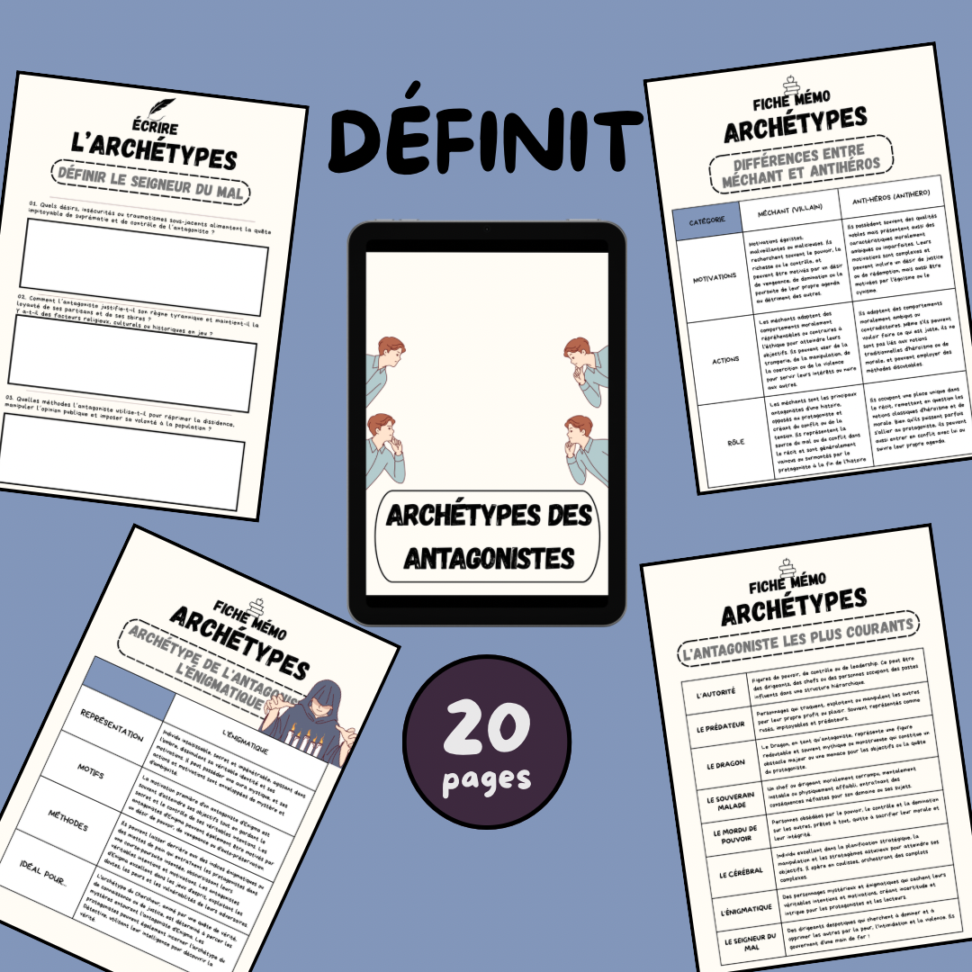 Character Creation WORKBOOK - Antagonist Version (DIGITAL VERSION)