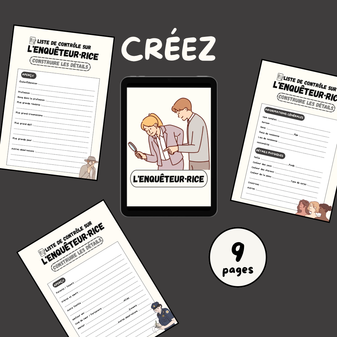GUIDE POUR ROMAN POLICIER